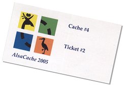cache ticket taken from Bugatti Town cache