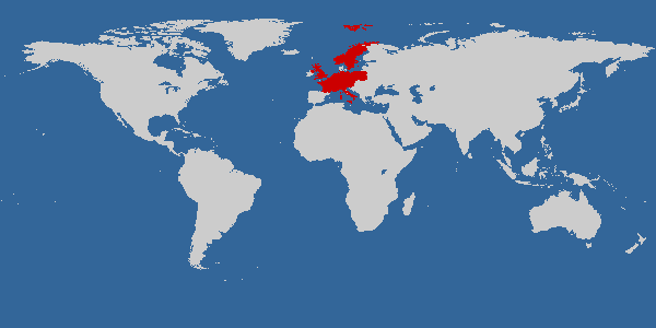 Countries cached in